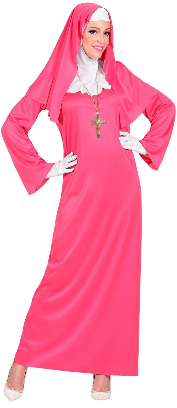 Disfraz de Monja Rosa para Mujer Monjas Widmann